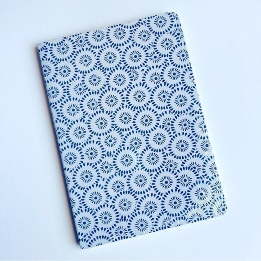🍒 5/$25 🍒 Faux Leather Journal | Blue Starburst